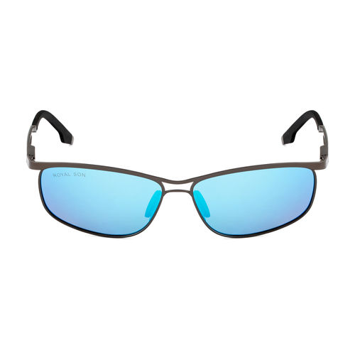 Royal Son Men Wrap Around Polarized Uv Protection Sunglasses Blue Mirrored Lens (medium)-chi00109-c3 (Blue) At Nykaa, Best Beauty Products Online