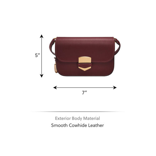 Buy Fossil Lennox Wine Crossbody Bag ZB1926243 (M) Online