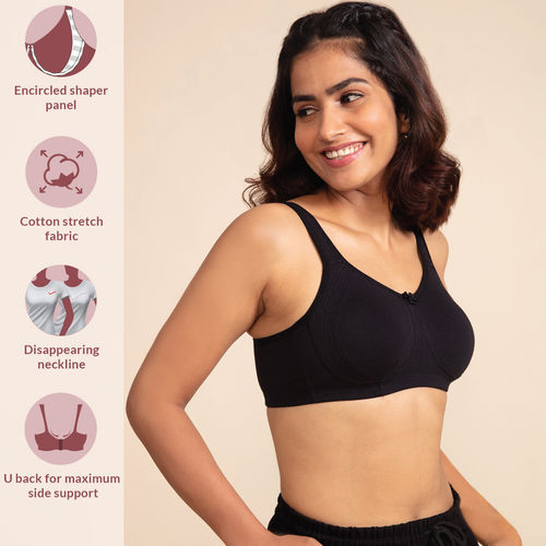 Buy Nykd by Nykaa Shape up encircled bra with Full coverage - Black NYB169  Online