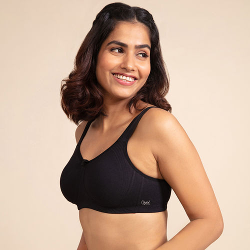 Nykd by Nykaa Nykd All day Essential Cotton Sports Bra - NYK059 Anthracite