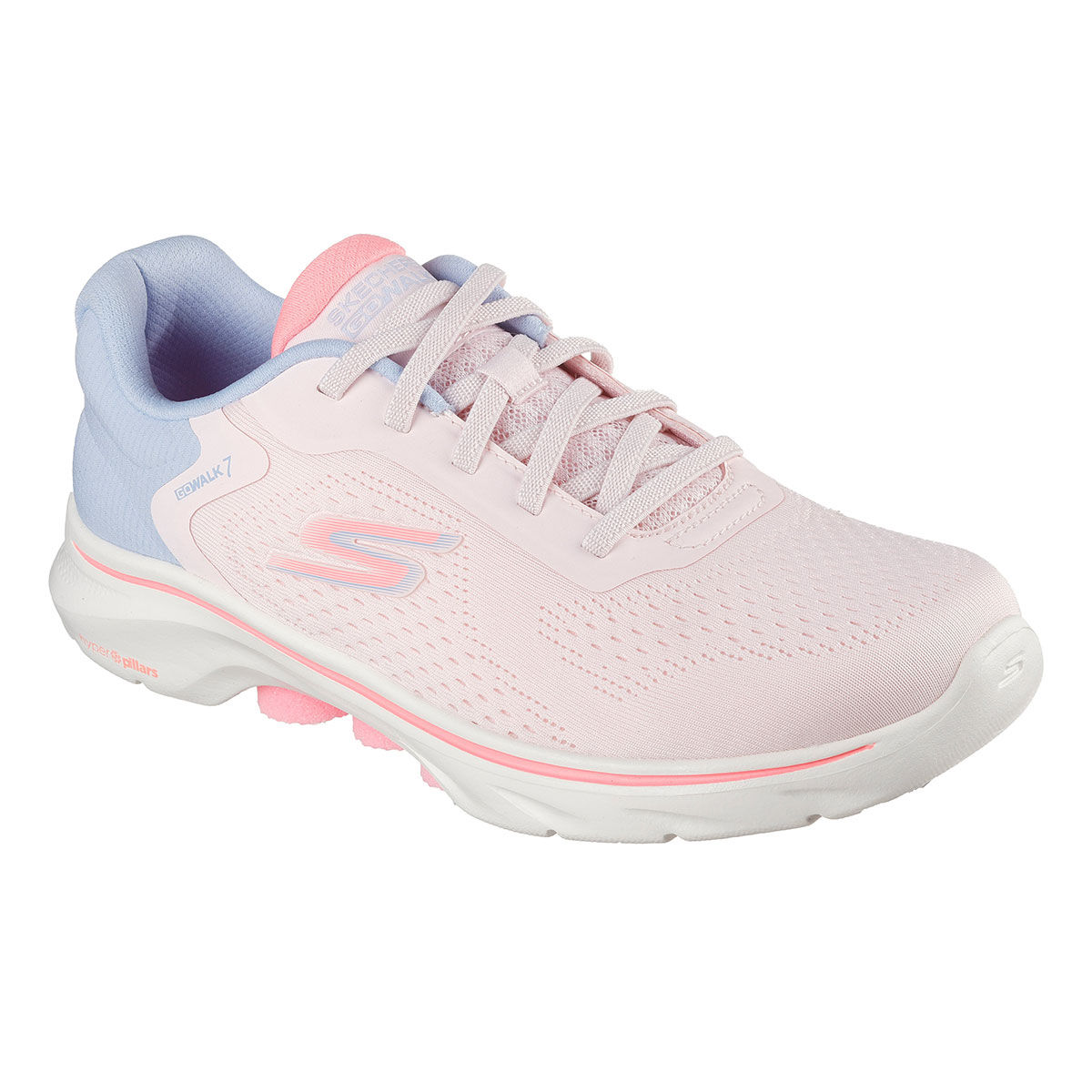 SKECHERS Women Go Walk Cosmic Waves Light Pink Walking Shoes (UK 4)
