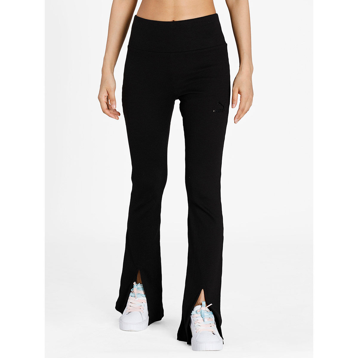 Puma Classics Ribbed Slit Casual Pant S 