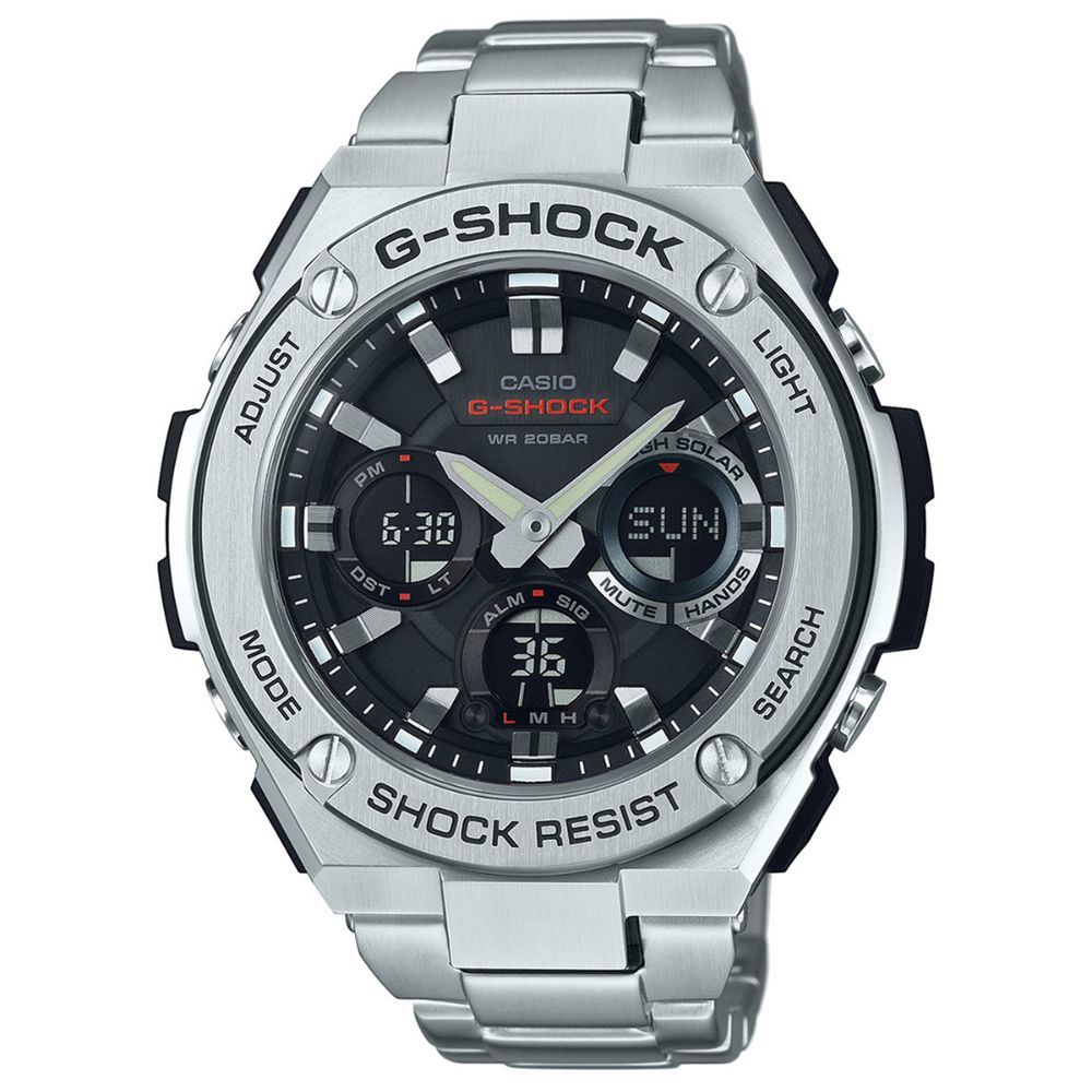 Buy Casio G604 G-Shock Silver G-Steel ( GST-S110D-1ADR ) Analog-Digital ...