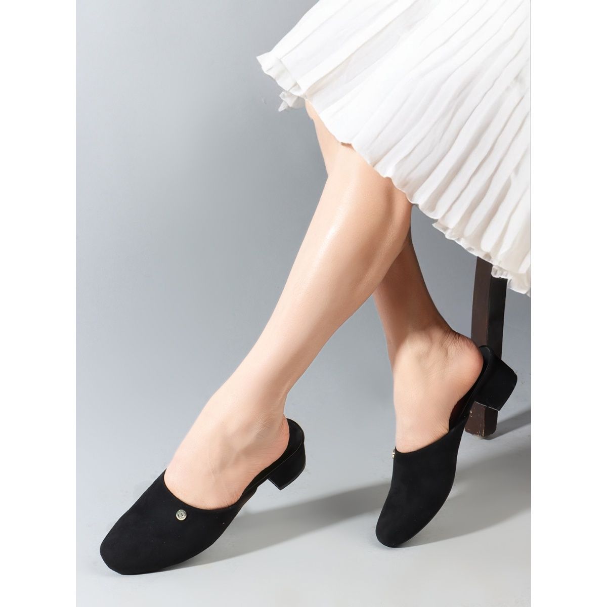 Balton Mule Heels - Black
