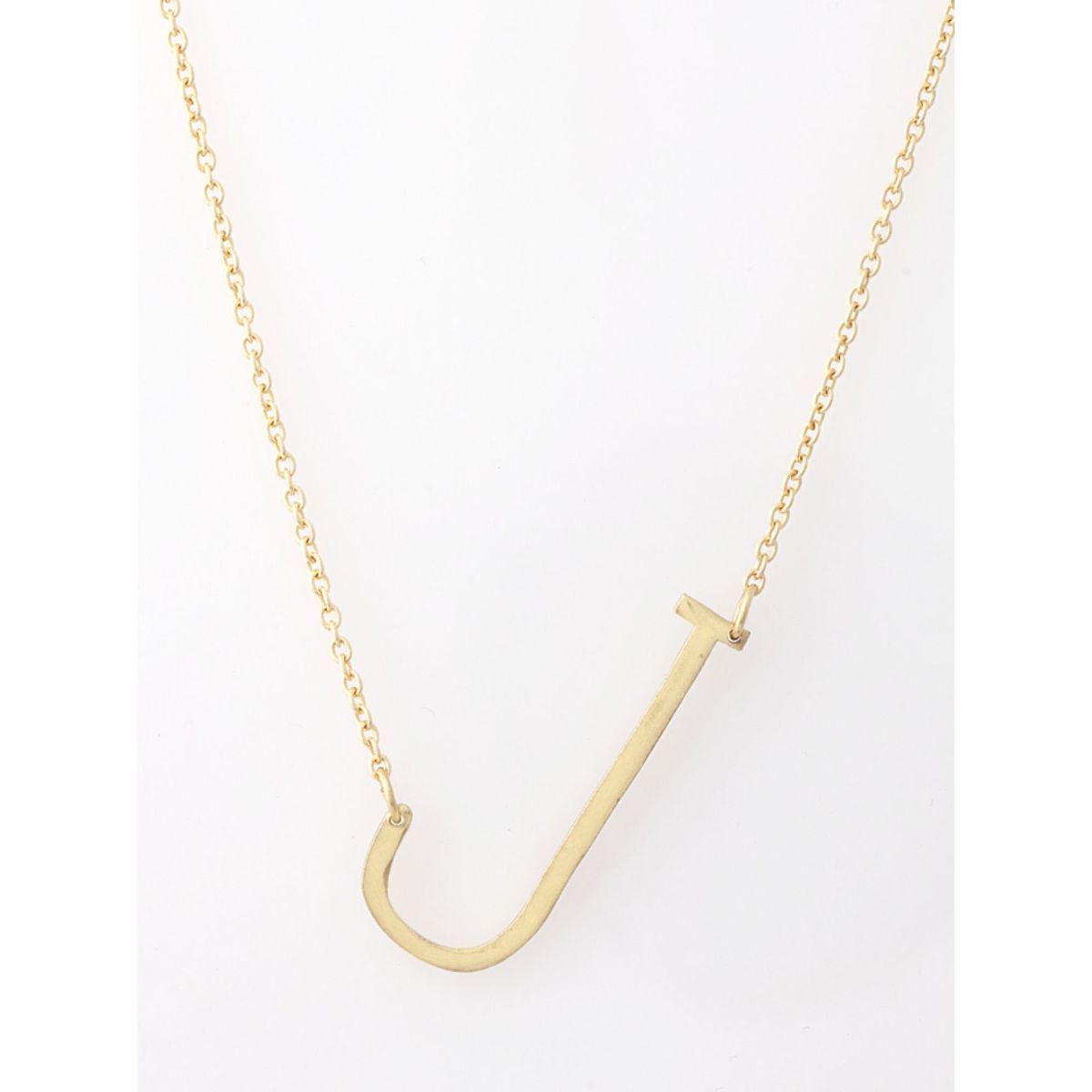 PETITE 'J' INITIAL NECKLACE | 9K SOLID GOLD – EL&RO Jewellery
