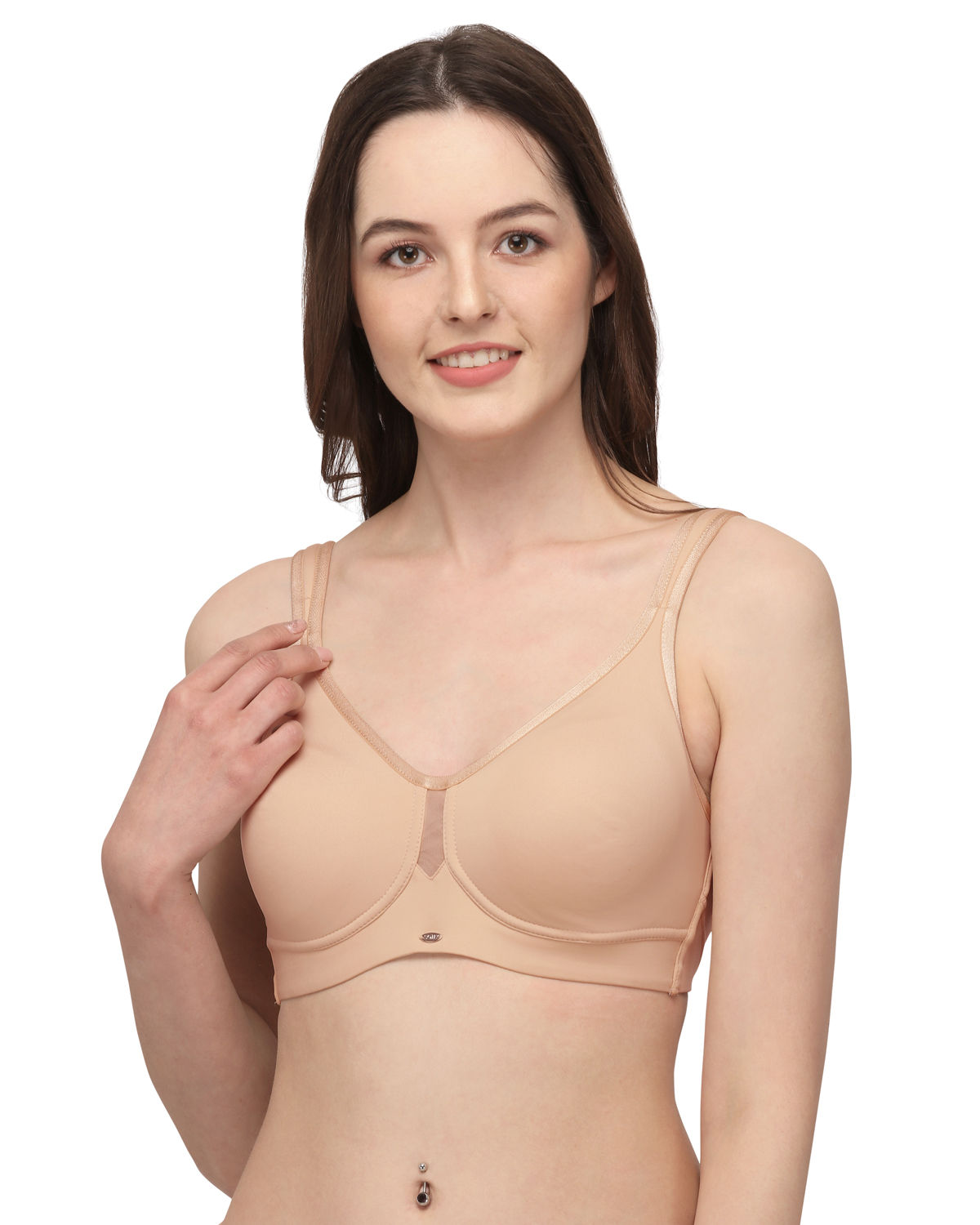 Buy SOIE Full Coverage Minimiser Non Padded Non-Wired Bra-Nude Online