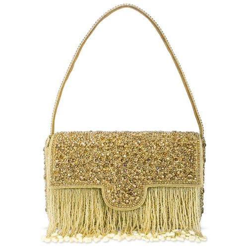 Buy Peora Gold Clutch Purses for Women Stone Studded Handmade
