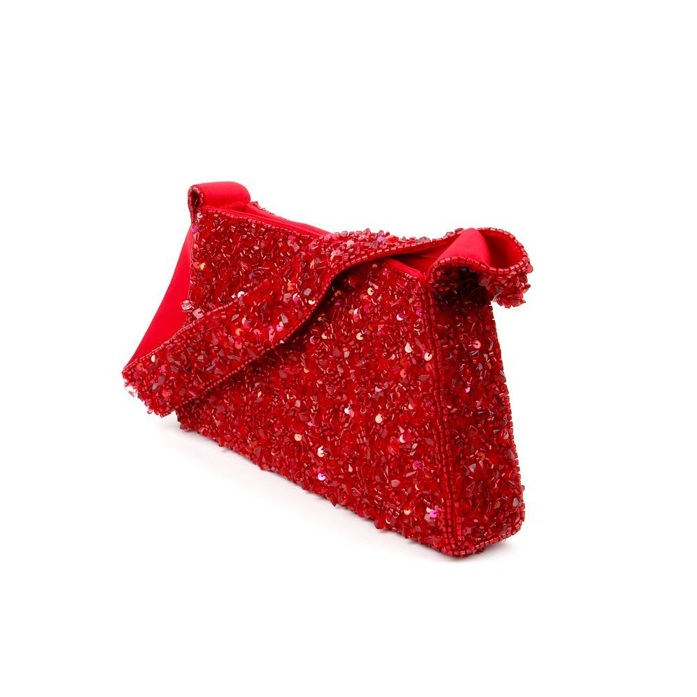 Mary Frances Handbag Baguette Shoulder Bag Purse Beads Stone Textured | eBay