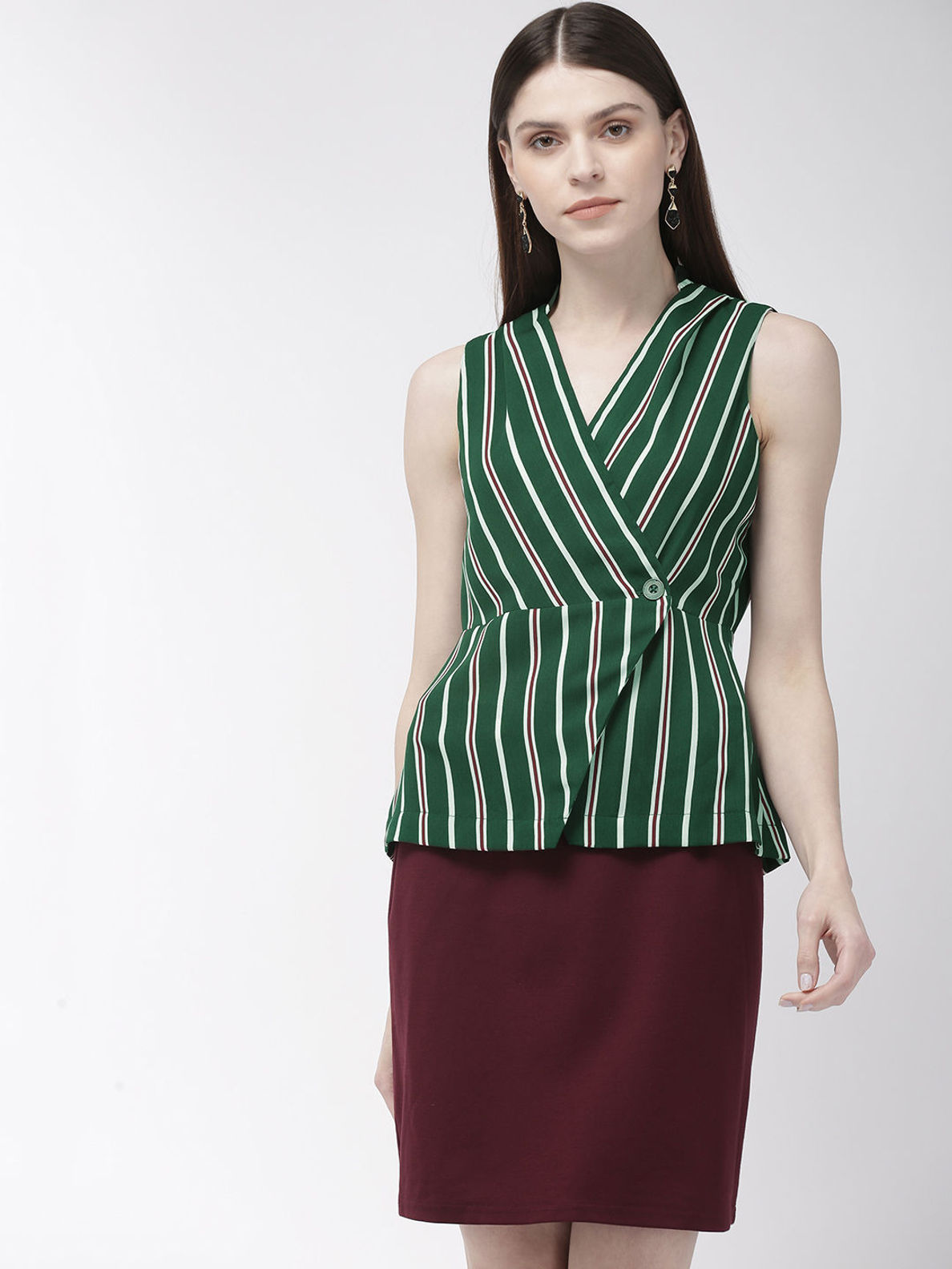 formal wrap top