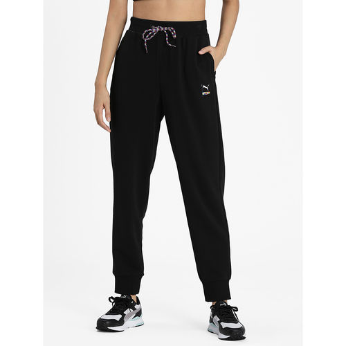 Puma PI Knit Track Pants Women Black Sweatpants (XS)