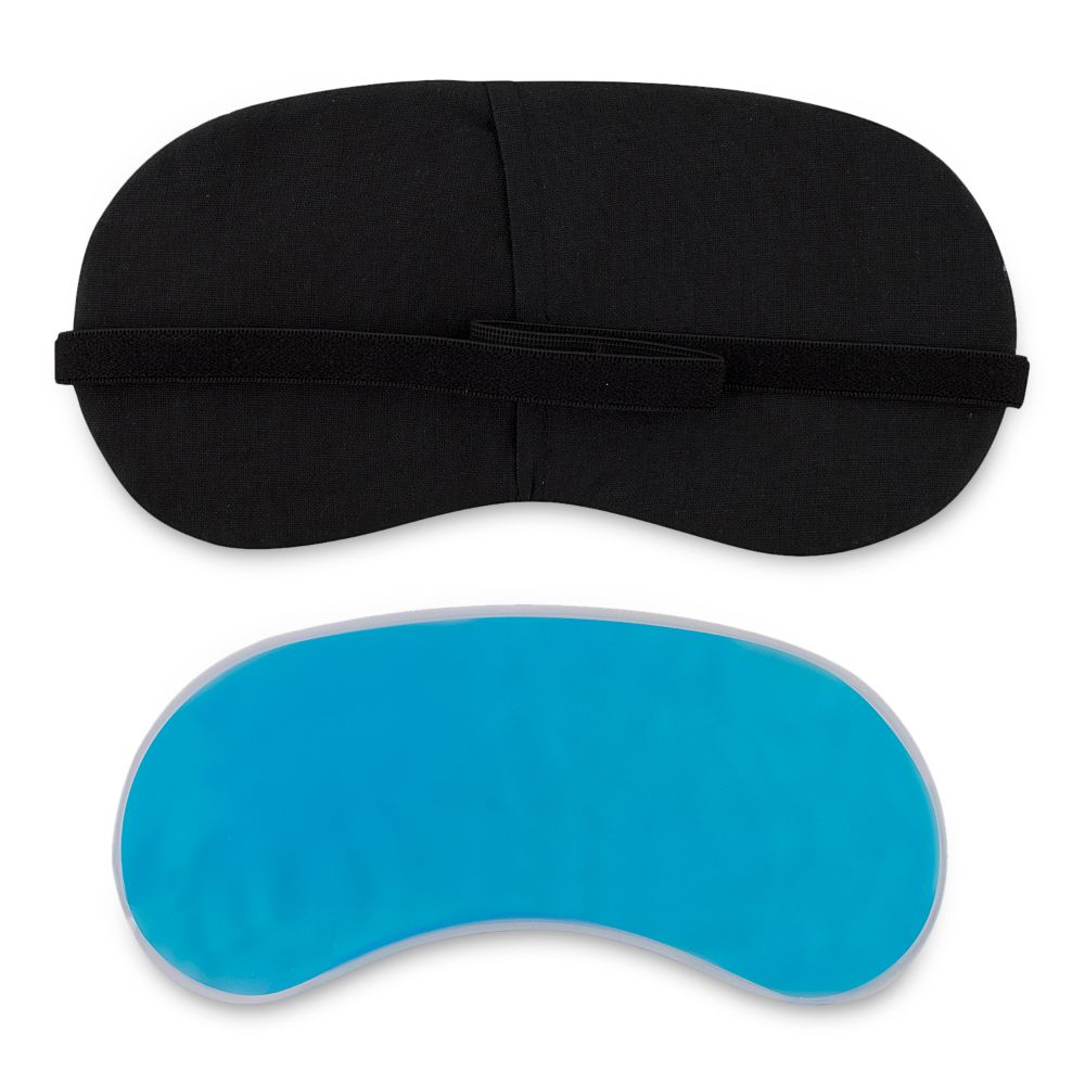 Visual Echoes Soft Cotton Sleep Eye Mask With Cooling Gel Inserts Light