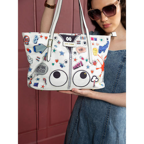 MINI WESST Eye theme Tote Bag with Detachable Straps and Pouches (Set of 3)