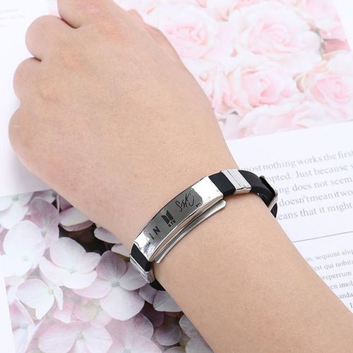 Wrist Bands Leather Wrist Cuff Meaning Yellow Chimes Men Black And