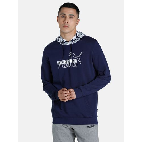 Puma Core Camo Graphic Mens White Hoodie