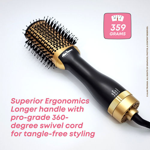 Buy Alan Truman Blow Dryer Brush for Everyday Blowouts Compact