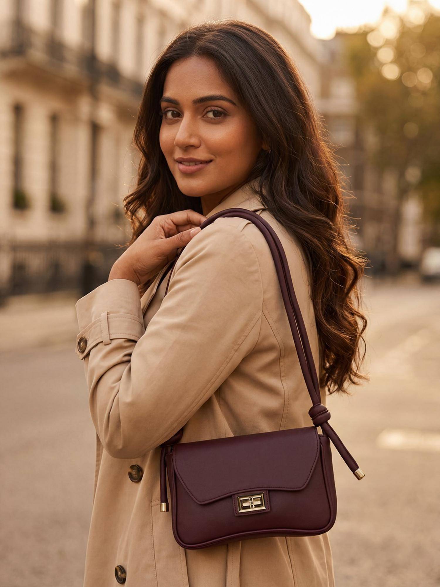 ROCIA By Regal Wine Women Casual Shoulder Bag