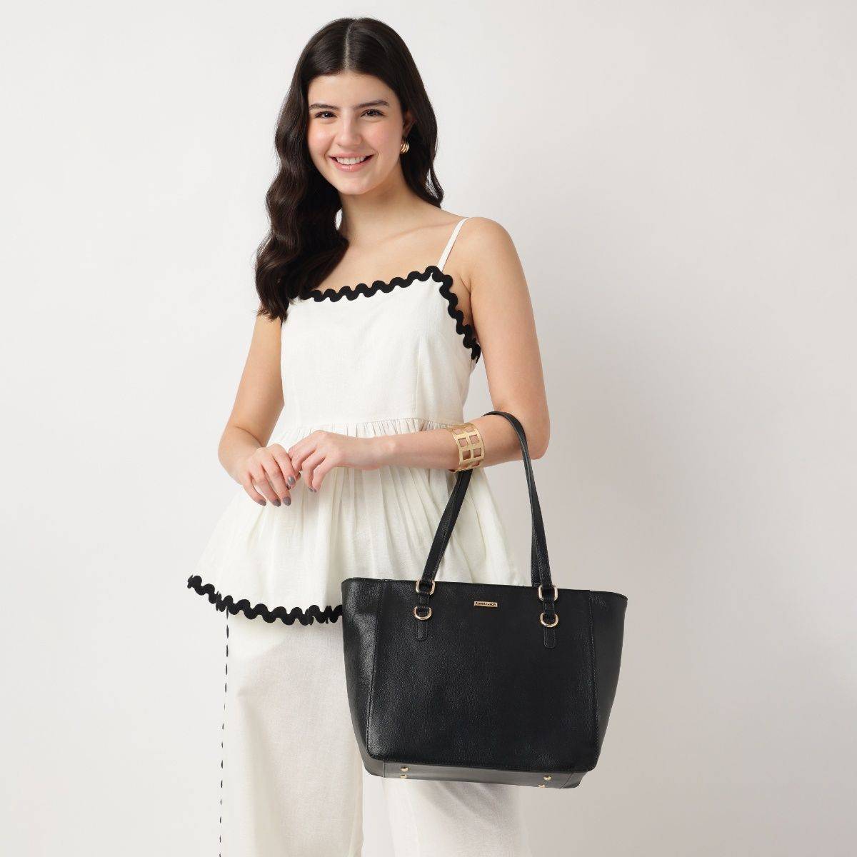 Fastrack Women Structured Tote Bag Fits Upto 14" Laptop