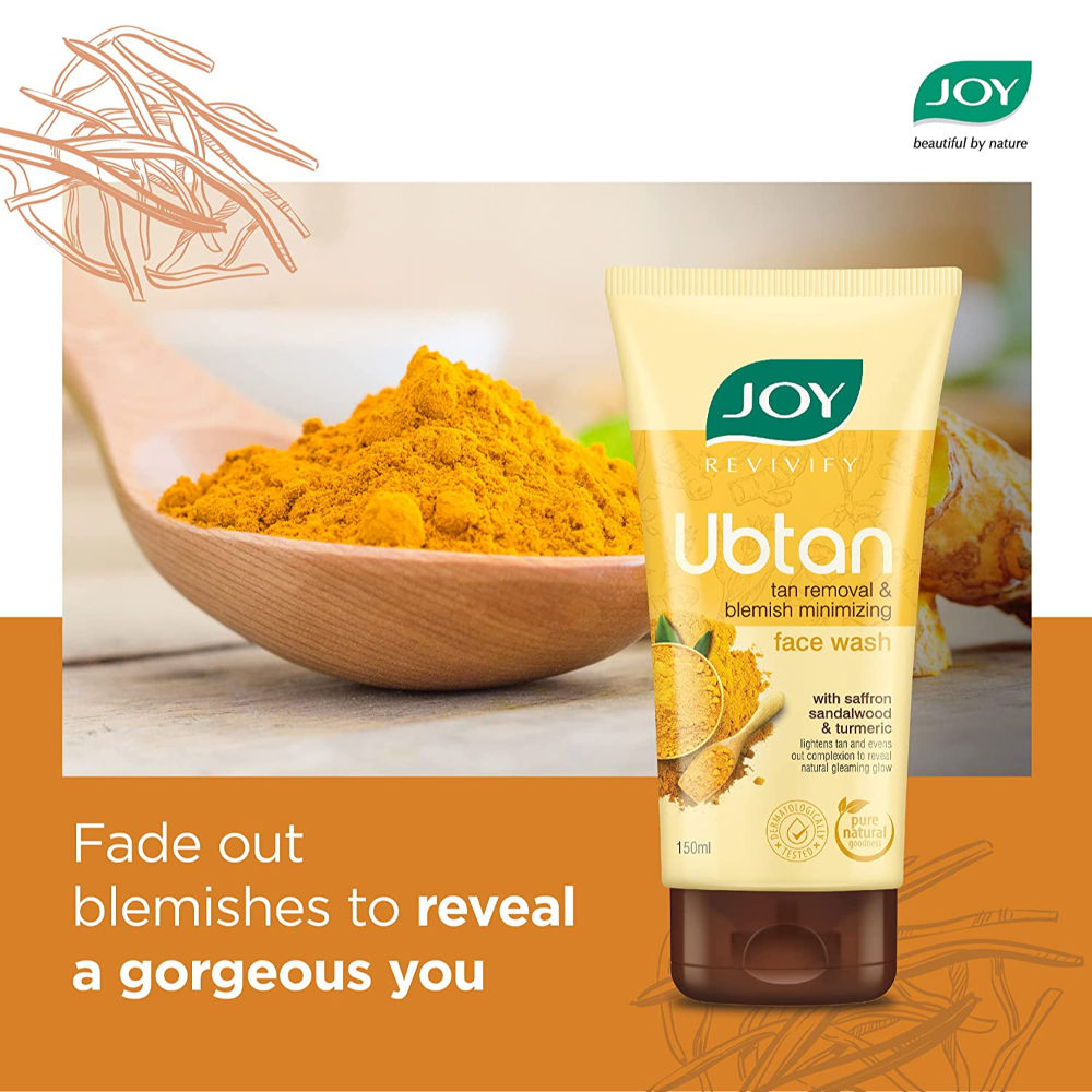 Joy Revivify Ubtan Face Wash With Saffron Turmeric Sandalwood Buy