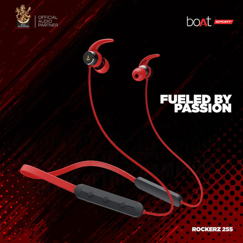 boAt Rockerz 255 N Sports In-Ear Bluetooth Neckband Earphone With Mic (Rcb  Black)