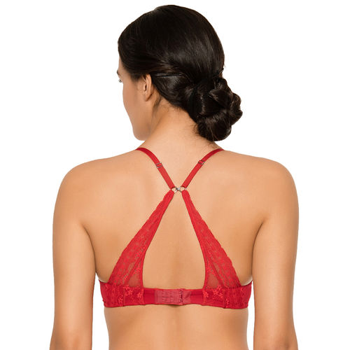 Buy Wacoal Push-up Padded Underwired Bra -IB4490 - Red Online