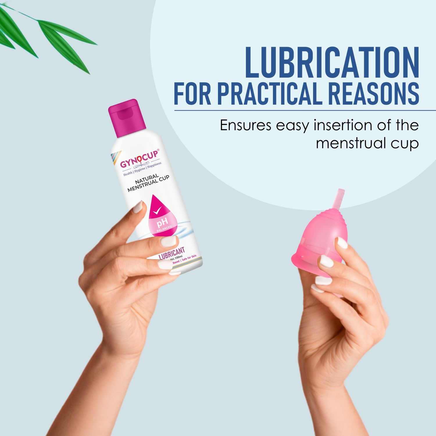 Gynocup Menstrual Cup Lubricant Water Based & Ph Balanced (Pack Of 2