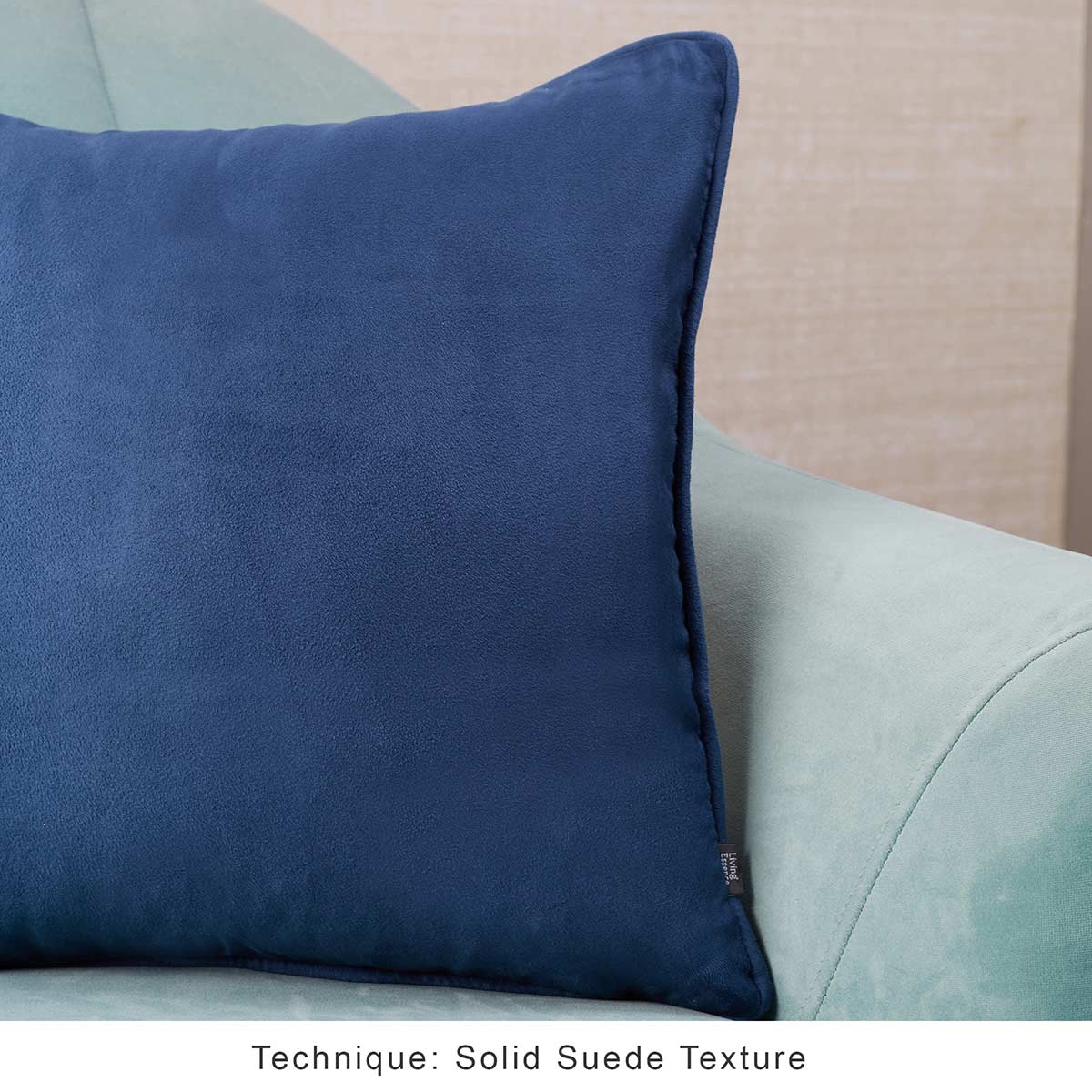 HomeTown Nora Shades Suede Reversible Solid Cushion Cover 60 x 60 Cm in