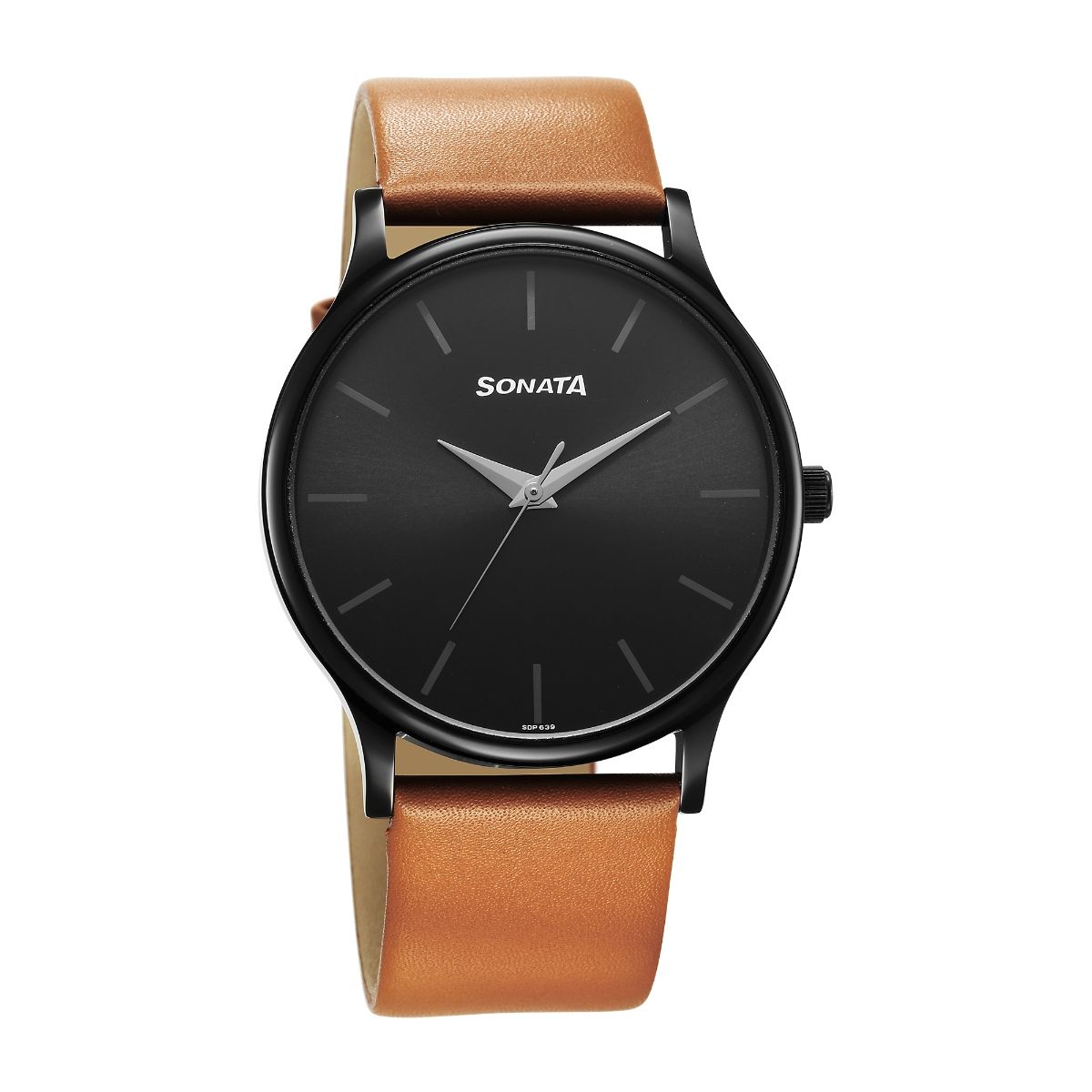 Sonata black watches for on sale mens