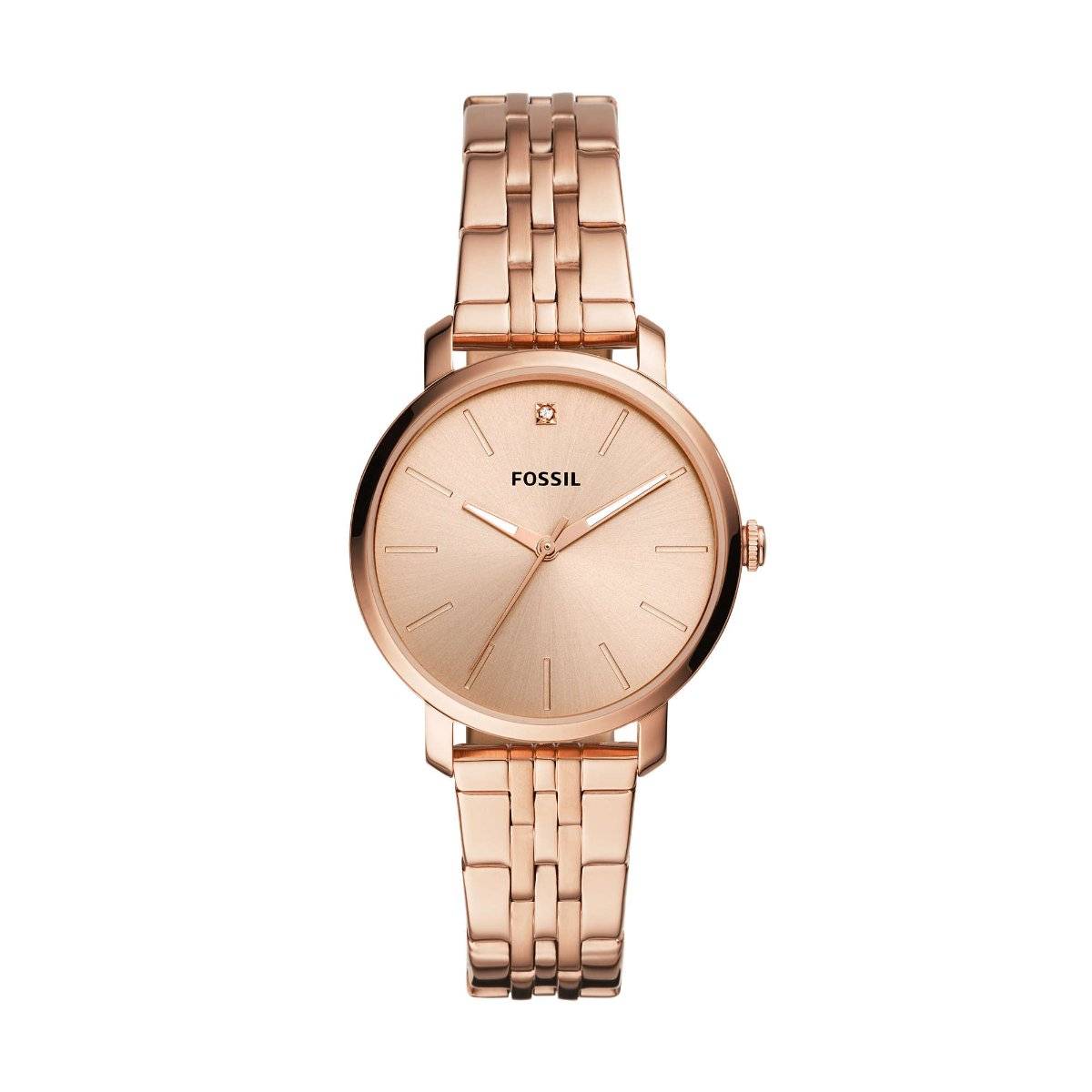 Fossil Lexie Luther Wristwatch Women\'s Multicolor Interchangeable Bezels BQ3570 NWT Fossil BQ7019 Lux Luther Three Handed Watch, Black  main image 2