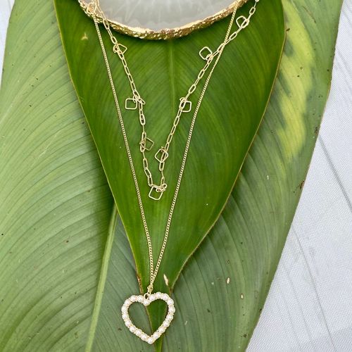 Fifi Two Layer With Heart Pendant Gold Plated Chain Necklace Buy Fifi Two Layer With Heart Pendant Gold Plated Chain Necklace Online At Best Price In India Nykaa Inside the crystallized pendant is a small insect long extinct from an age long forgotten. fifi two layer with heart pendant gold plated chain necklace