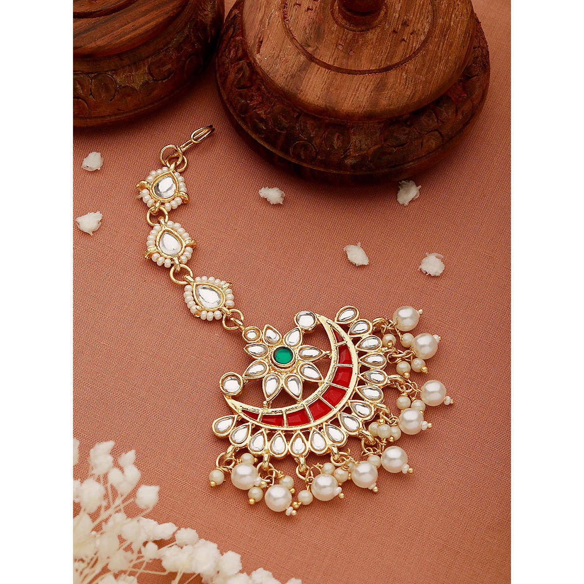 Aatmana Multi-Color Gold Plating Maang Tikka