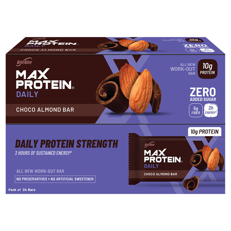 RiteBite Max Protein Daily Choco Almond Bars Pack Of 24