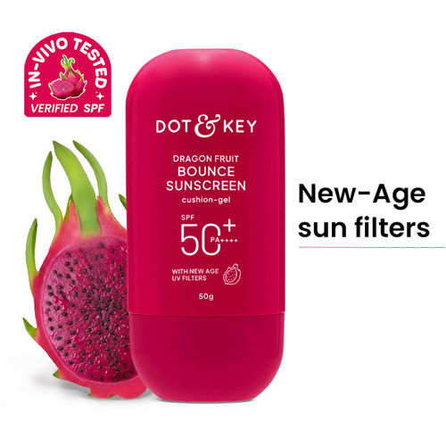 Dot & Key Dragon Fruit Bounce Sunscreen In-Vivo Tested SPF 50+ PA++++, With New-Age UV Filters