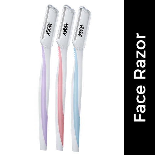 Nykaa Face Razors For Facial Hair, Eyebrows, Upper Lip -Quick & Irritation Free Hair Removal(3Pcs)