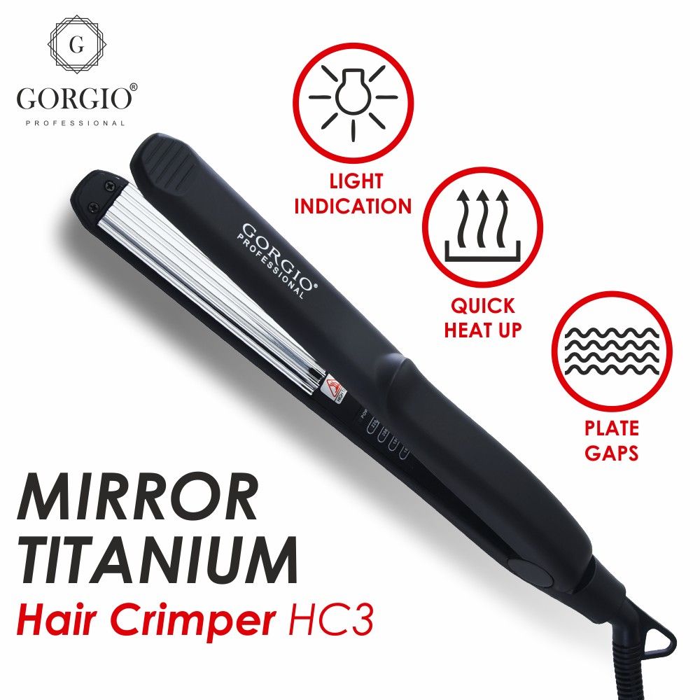Gorgio Professional Mirror Titanium Hair Crimper HC-03: Buy Gorgio  Professional Mirror Titanium Hair Crimper HC-03 Online at Best Price in  India | Nykaa
