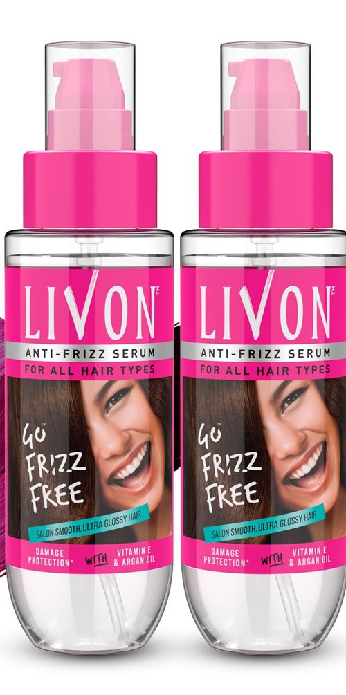 Livon Hair Serum for Women | All Hair Types |Smooth, Frizz free & Glossy  Hair |(Pack of 2): Buy Livon Hair Serum for Women | All Hair Types |Smooth,  Frizz free &