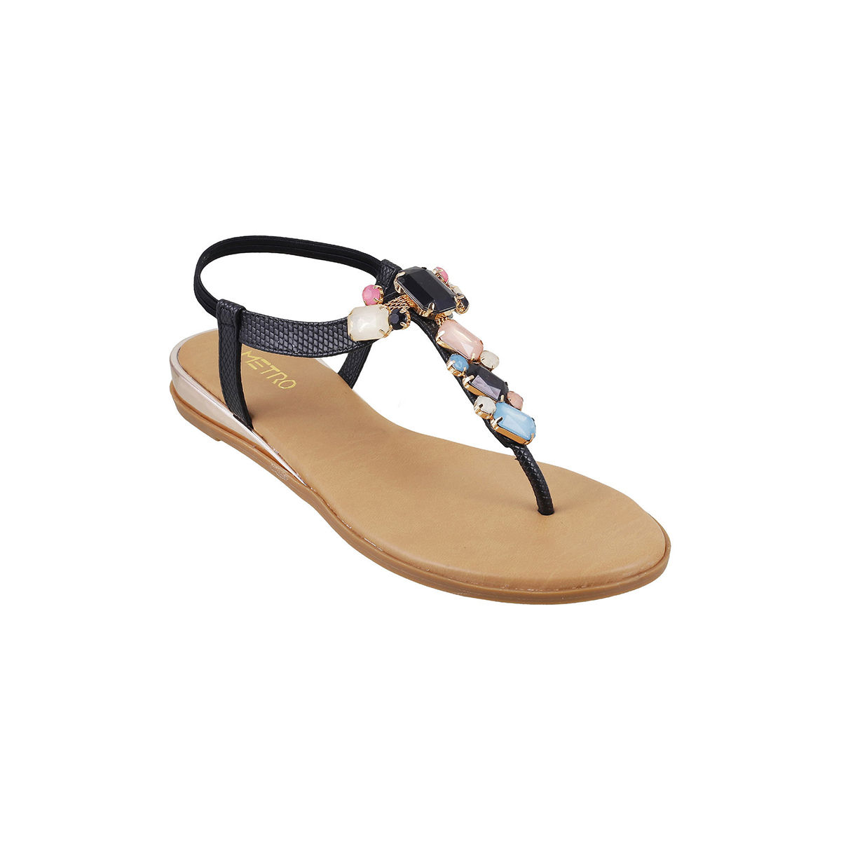 Metro Black Solid Plain Flats (EURO 39): Buy Metro Black Solid Plain Flats  (EURO 39) Online at Best Price in India | Nykaa