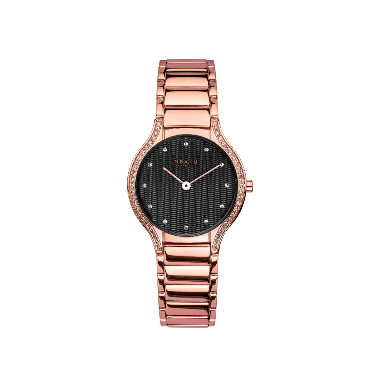Obaku Acacie Merlot Quartz Black Round Dial Womens Watch V276LEVBSV