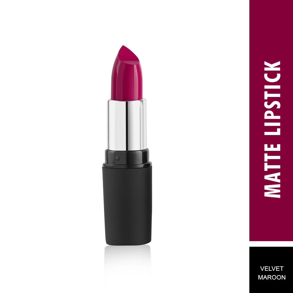 swiss beauty velvet maroon lipstick