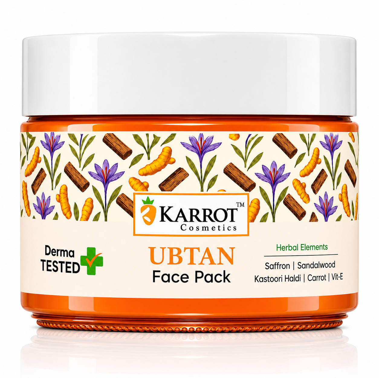 Karrot Cosmetics Ubtan Face Pack for Tan Removal, Brightening and Glowing Skin