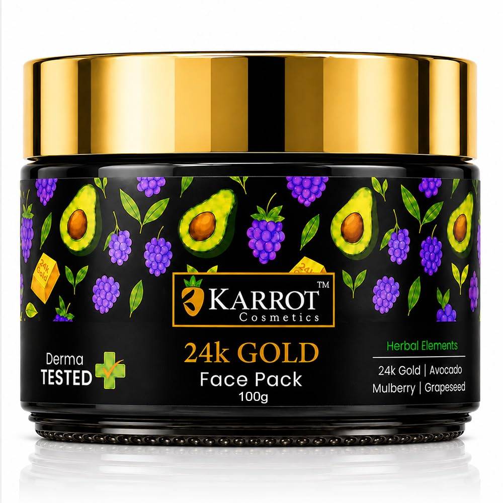 Karrot Cosmetics 24K Gold Face Pack for Instant Glow, Hydration and Radiance