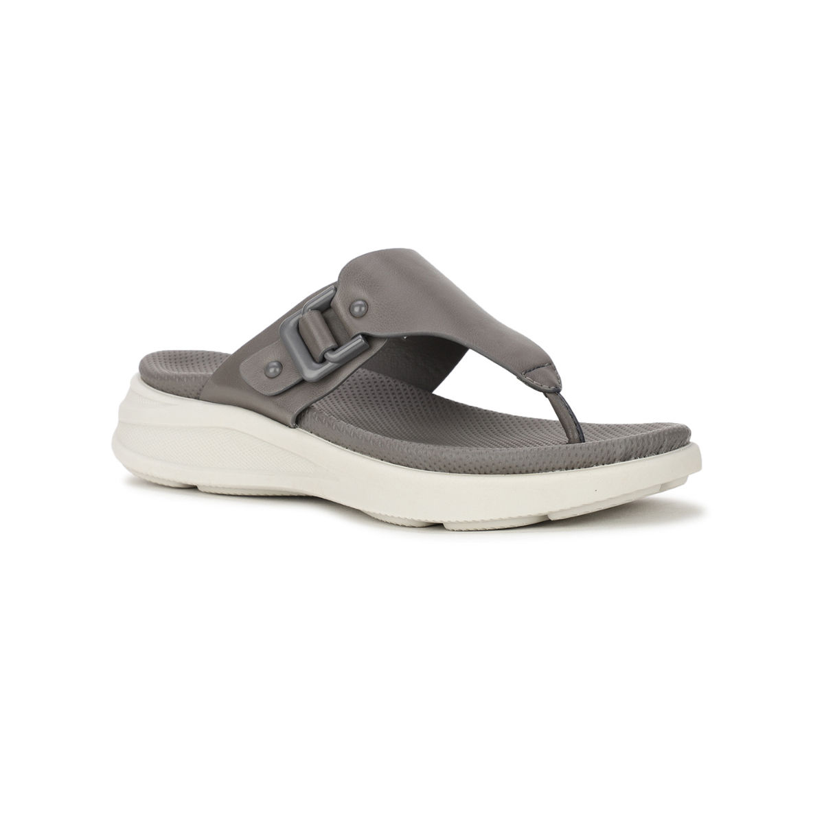 Buy Bata Solid Grey Sandals Online