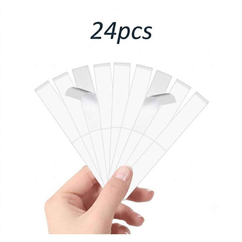 Beautiliss Double Sided Transparent Strip Fashion Tape Fabric And Skin Friendly - 24 pcs