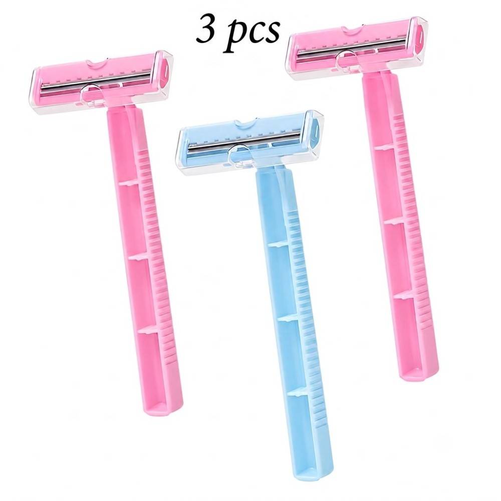 Beautiliss Disposable Face & Body Hair Removal Razor for Women - Pack of 3