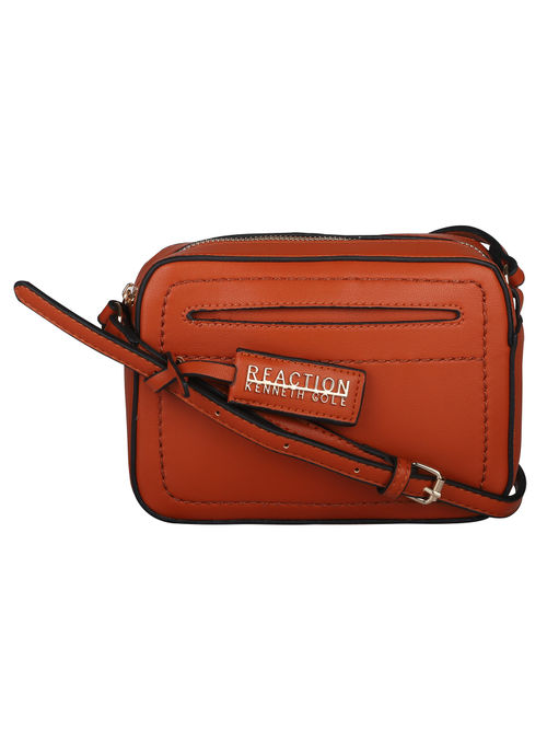 Buy Kenneth Cole Tan Solid Sling Bag Online