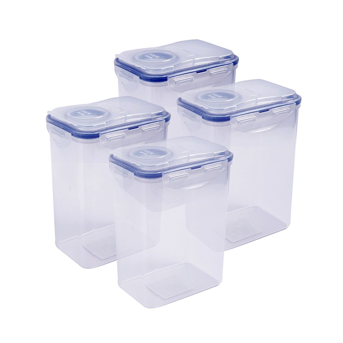 Lock & Lock Plastic Airtight Food Storage Container with Flip Lid, 1.8