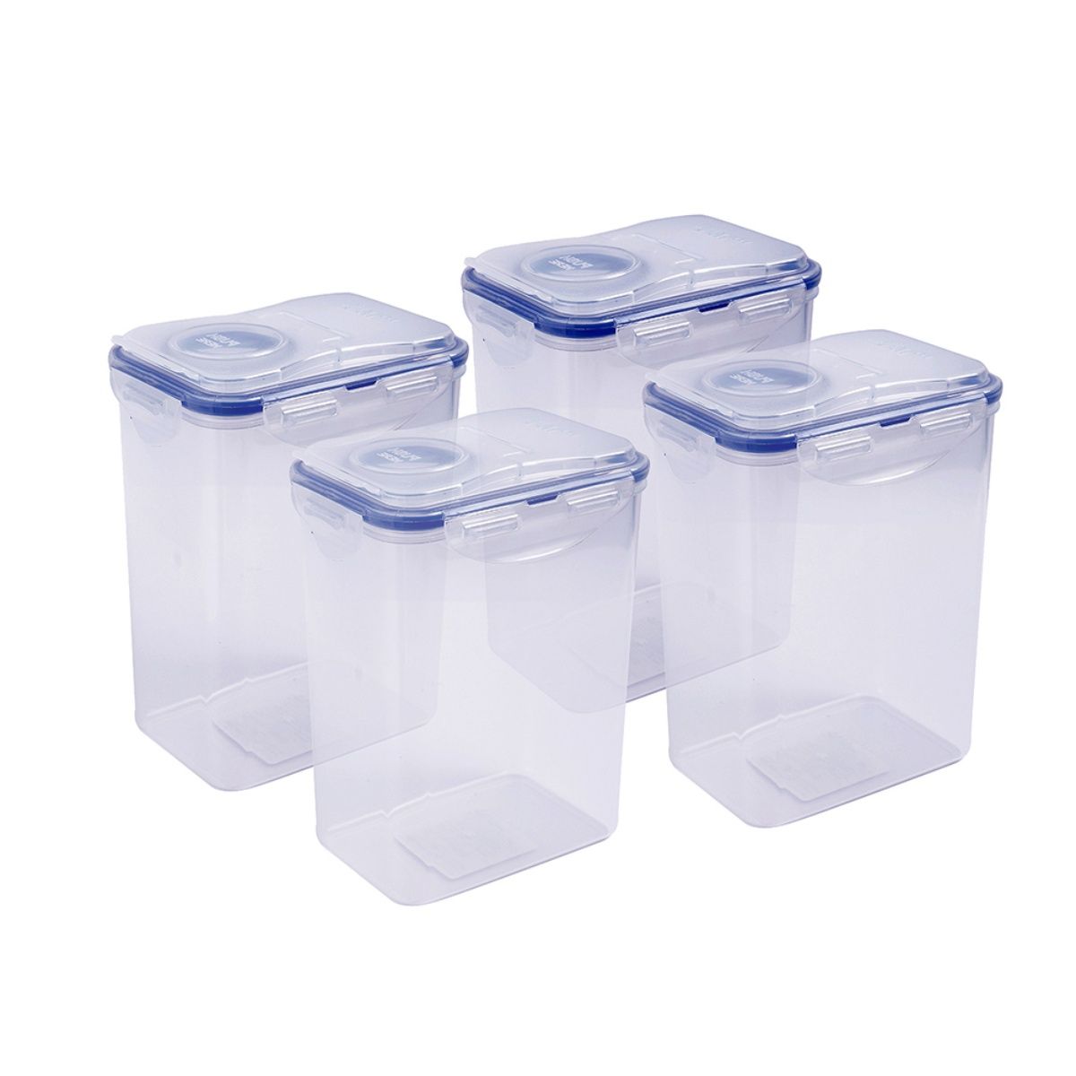 Lock & Lock Plastic Airtight Food Storage Container with Flip Lid, 1.8