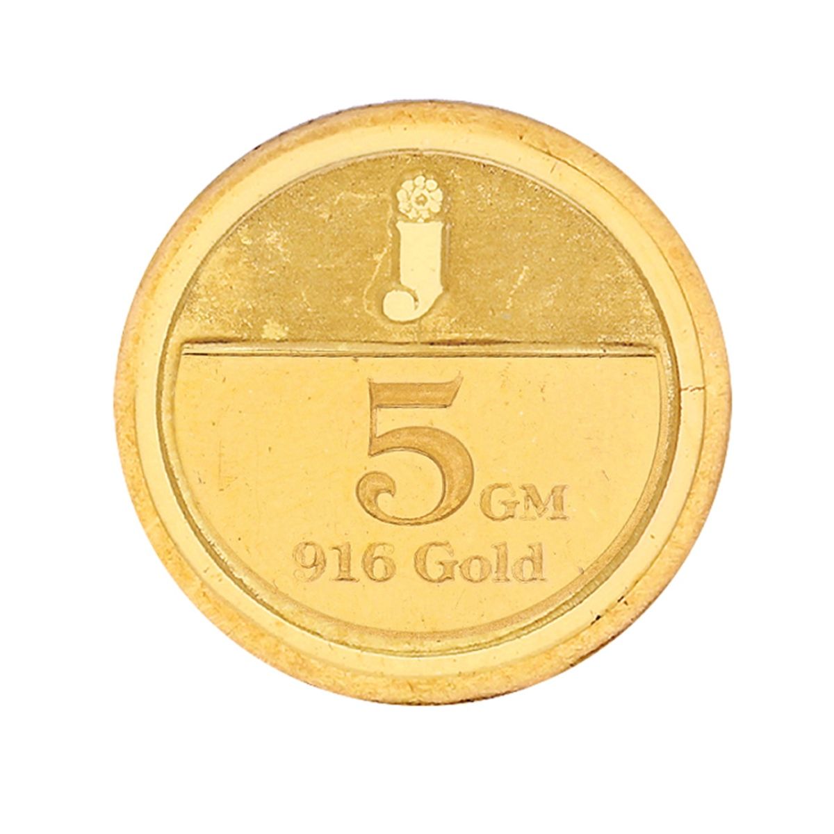Buy Sri Jagdamba Pearls 22KT 916 5 gm Durga Gold Coin Online