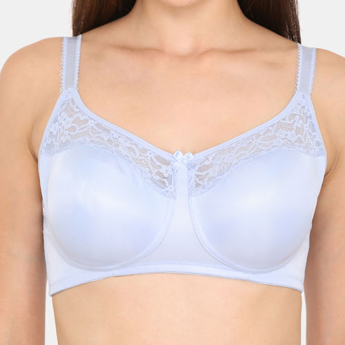 Zivame Cotton Spandex Double Layared Wirefree Minimiser Bra (34E