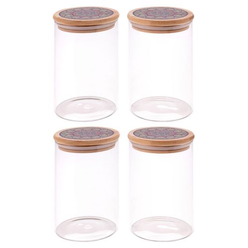 Buy UMAI Borosilicate Jar Set (Pack of 4) Online