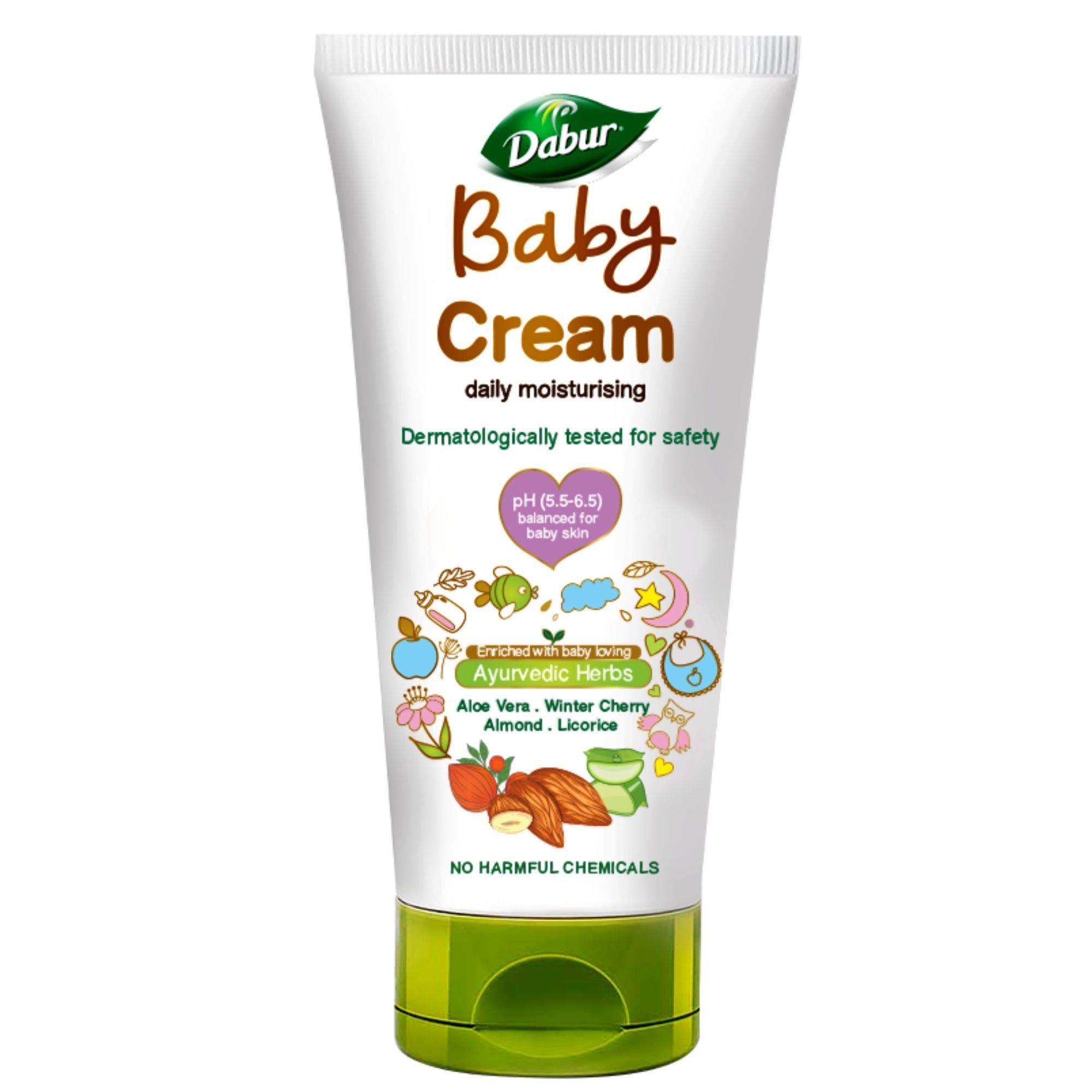 Dabur Daily Moisturising Baby Cream Enriched with Ayurvedic Herbs